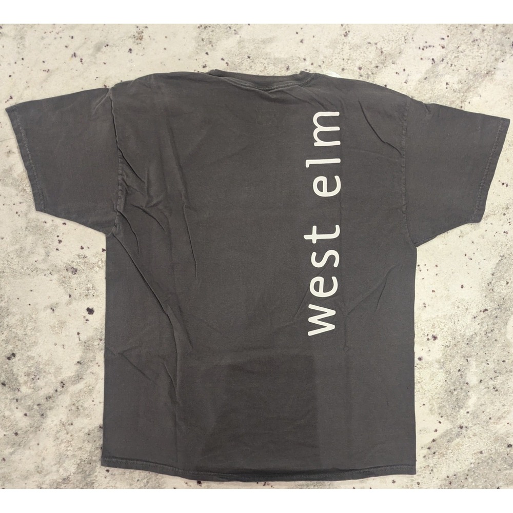 West Elm Store Mens‎ Employee T-Shirt 2XL Gray Rare Work Utility Professional